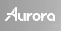 aurora logo on a gray background