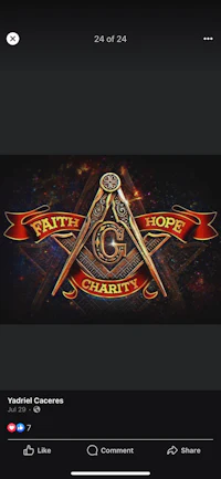 a screen shot of a masonic logo