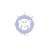 kitty's pie logo on a black background