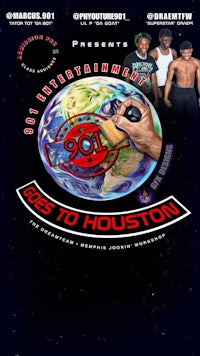 a poster for a show in houston
