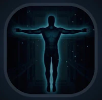 a man standing in a dark room