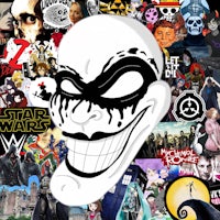 a collage of many different characters and stickers