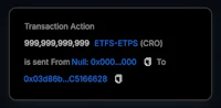a screenshot of a transaction action on a black screen