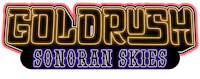 the logo for goldrush sonoran skies