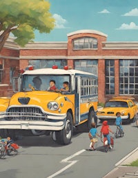 a yellow school bus