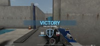 a screenshot of a game with the word victory on it