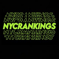 nyc crackings logo in neon green on a black background