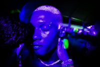 a man with blue eyes and a woman with blue eyes