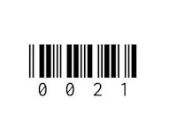 a bar code on a white background