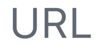 the logo for url on a white background