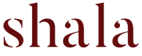 a logo with the word shala on it
