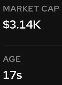a screenshot of the market cap for a 17 year old