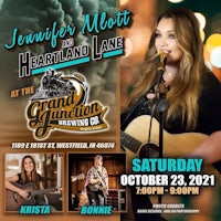 a flyer for jennifer mcmott and heartland lane