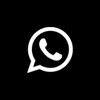 whatsapp logo on a black background