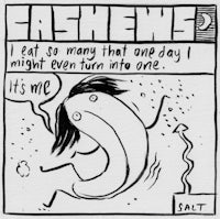 a cartoon drawing of a banana with the words eat so much that day i might have gone