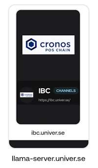 the logo for cronos for ibc channels
