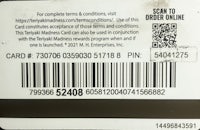 a card with a bar code on it