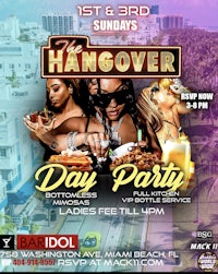 hangover day party flyer