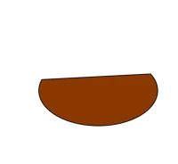 a brown bowl on a black background