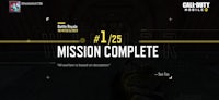 a call of duty game with the words mission complete