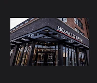 the entrance to a building with the word homestead on it