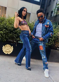 a man and a woman posing for a photo