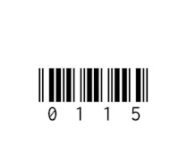 a barcode on a white background