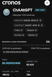 a screenshot of the crono chat app