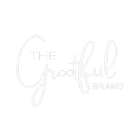 the grateful brand logo on a black background
