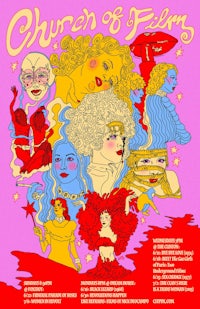 a poster for the church of palms