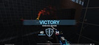 a screenshot of a game with the word victory on it