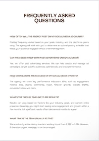 frequently asked questions