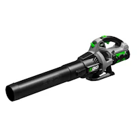 a black and green blower on a white background