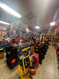 a store with a variety of tools and equipment