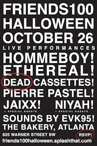 a poster for friends 100 halloween