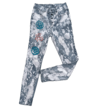 bleach dye one of one screen printed 