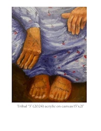 a painting of a woman's feet