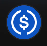 a blue dollar sign icon on a black background
