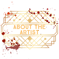 the contact us logo on a black background