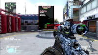 a screenshot of a black ops game with a rifle