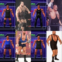 wwe wrestlers in different poses