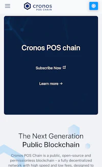 cronos pos chain - screenshot