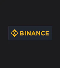 the binance logo on a black background