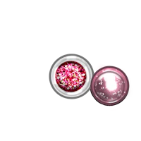 a pink ring with a pink flower on it