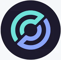 a circular logo with a circle in the middle
