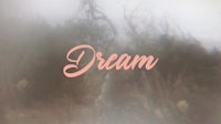 a blurry image of the word dream