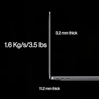 an image of the dimensions of an apple macbook pro