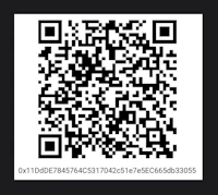 a qr code on a black background