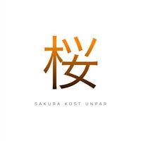 a logo for sakura kost unpar