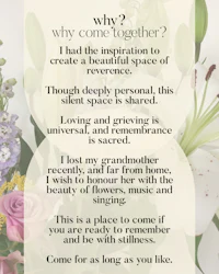 a flower arrangement with the words why are we together?